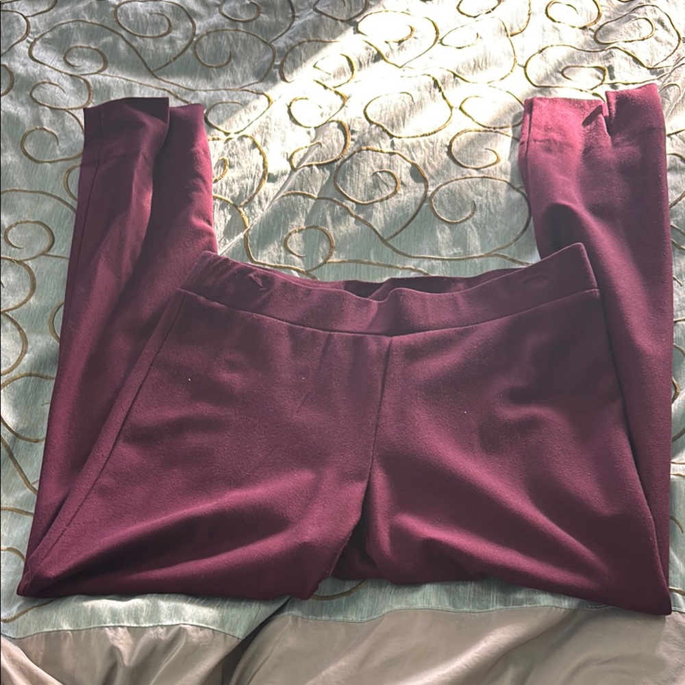 Women's Burgundy Leggings